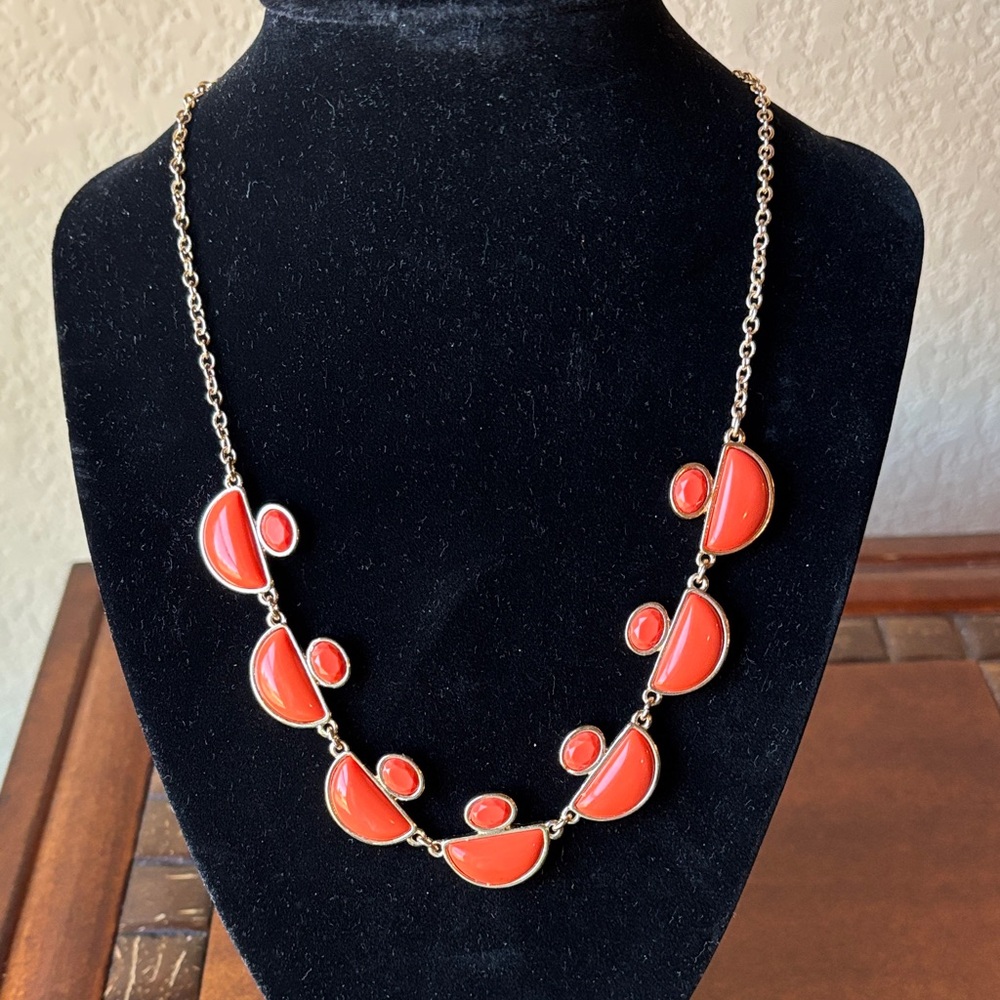 Lauren Conrad gold tone coral necklace